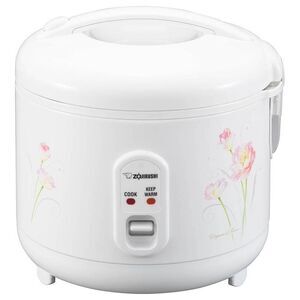 Zojirushi -  44 oz Rice Cooker Warmer Tulip 5.5 Cup A White
